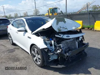 2016 Kia Optima SX Turbo with VIN 5XXGW4L25GG016639, listed as a IAAI auction lot 41937575 with 81,336 mi miles and . Bid and sale history available at carsss.com. Image 1.