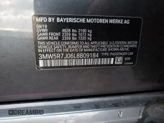 2020 BMW 3 Series 330i xDrive with VIN 3MW5R7J06L8B09184, listed as a Copart auction lot 69481952 with 57,750 mi miles and . Bid and sale history available at DreamBid. Image 14.