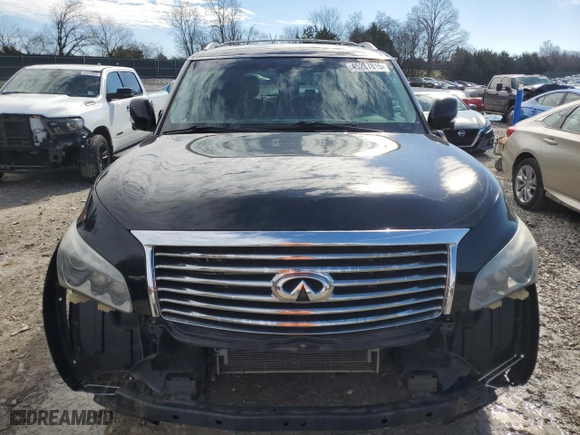 2014 Infiniti QX80 with VIN JN8AZ2NC8E9351951, listed as a Copart auction lot 45207815 with NaN miles and Salvage Title. Bid and sale history available at carsss.com. Image 5.