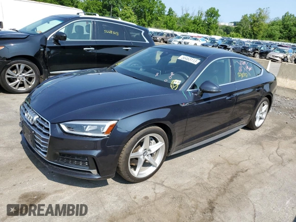 2018 Audi A5 Sportback Premium Plus with VIN WAUENCF52JA074783, listed as a Copart auction lot 56463113 with 60,488 mi miles. Bid and sale history available at carsss.com. Image 1.