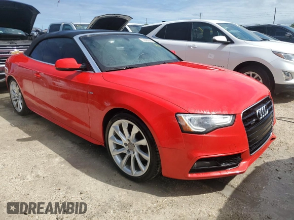 2016 Audi A5 Premium Plus with VIN WAUM2AFH6GN006703, listed as a Copart auction lot 74889044 with 0 mi miles and Non Repairable. Bid and sale history available at carsss.com. Image 4.