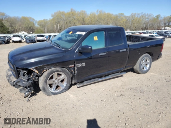2018 Ram 1500 Express with VIN 1C6RR6FT4JS171221, listed as a Copart auction lot 50465125 with 91,329 mi miles and Salvage title. Bid and sale history available at DreamBid. Image 1.