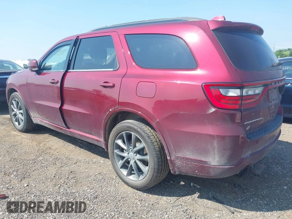 2018 Dodge Durango GT with VIN 1C4RDJDG5JC452079, listed as a IAAI auction lot 42674267 with 187,905 mi miles and . Bid and sale history available at DreamBid. Image 3.