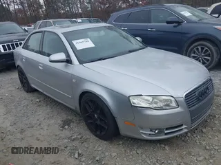 2008 Audi A4 2.0T with VIN WAUAF78E78A025847, listed as a IAAI auction lot 41465788 with 145,923 mi miles. Bid and sale history available at carsss.com. Image 1.