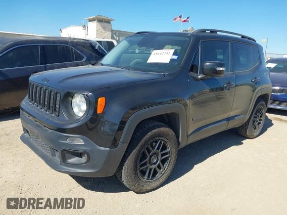 2016 Jeep Renegade Latitude with VIN ZACCJBBT1GPD65532, listed as a IAAI auction lot 41642242 with 124,608 mi miles. Bid and sale history available at carsss.com. Image 17.