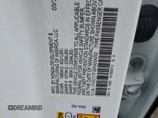 2024 Honda Accord EX with VIN 1HGCY1F32RA054292, listed as a Copart auction lot 55579315 with 13,876 mi miles and Salvage title. Bid and sale history available at DreamBid. Image 13.