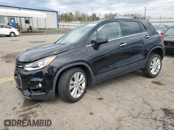2018 Chevrolet Trax Premier with VIN 3GNCJRSB0JL369367, listed as a Copart auction lot 53155935 with 25,132 mi miles and Salvage Title. Bid and sale history available at carsss.com. Image 1.