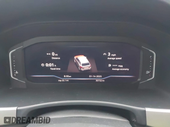 2020 Volkswagen Atlas SEL with VIN 1V2ER2CA6LC505201, listed as a IAAI auction lot 41335878 with 30,732 mi miles and . Bid and sale history available at DreamBid. Image 7.