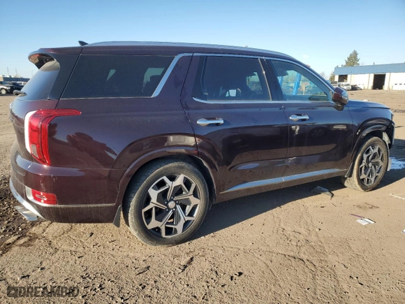 2022 Hyundai Palisade Calligraphy with VIN KM8R74HE5NU397470, listed as a Copart auction lot 87706705 with NaN miles and Non Repairable. Bid and sale history available at carsss.com. Image 3.
