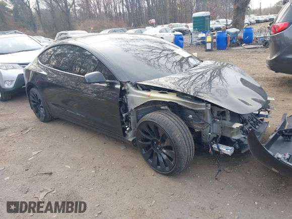 2023 Tesla Model 3 Long Range with VIN 5YJ3E1EB6PF673532, listed as a IAAI auction lot 41885716 with 39,690 mi miles and . Bid and sale history available at DreamBid. Image 1.