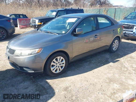 2011 Kia Forte EX with VIN KNAFU4A28B5357581, listed as a IAAI auction lot 41756806 with 296,355 mi miles. Bid and sale history available at carsss.com. Image 2.