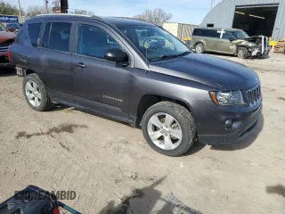 2017 Jeep Compass Sport with VIN 1C4NJCBA1HD147734, listed as a Copart auction lot 81370474 with 130,906 mi miles and Salvage Title. Bid and sale history available at carsss.com. Image 4.