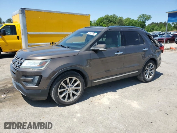 2016 Ford Explorer Limited with VIN 1FM5K7F88GGB15657, listed as a Copart auction lot 52747395 with 164,096 mi miles and Salvage Title. Bid and sale history available at DreamBid. Image 1.