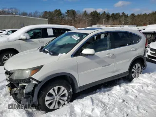 2014 Honda CR-V EX with VIN 5J6RM4H50EL042994, listed as a Copart auction lot 43607445 with 81,442 mi miles and Salvage Title. Bid and sale history available at carsss.com. Image 1.