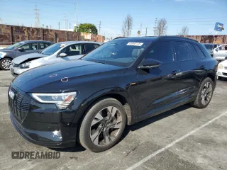 2022 Audi e-tron Premium with VIN WA1AAAGE6NB011258, listed as a Copart auction lot 45990135 with 51,679 mi miles and Salvage Title. Bid and sale history available at carsss.com. Image 1.
