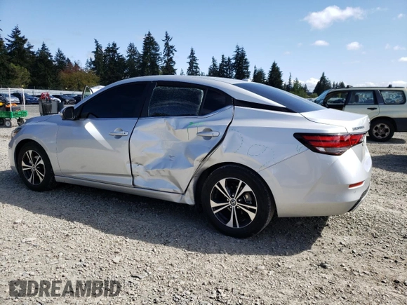 2023 Nissan Sentra SV with VIN 3N1AB8CV3PY317715, listed as a Copart auction lot 54858705 with 25,658 mi miles and Salvage Title. Bid and sale history available at DreamBid. Image 2.