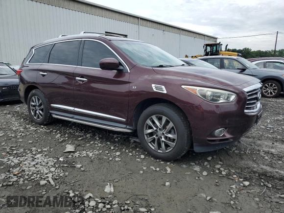 2014 Infiniti QX60 with VIN 5N1AL0MM0EC538224, listed as a Copart auction lot 64426935 with 98,786 mi miles and Clean title. Bid and sale history available at DreamBid. Image 4.