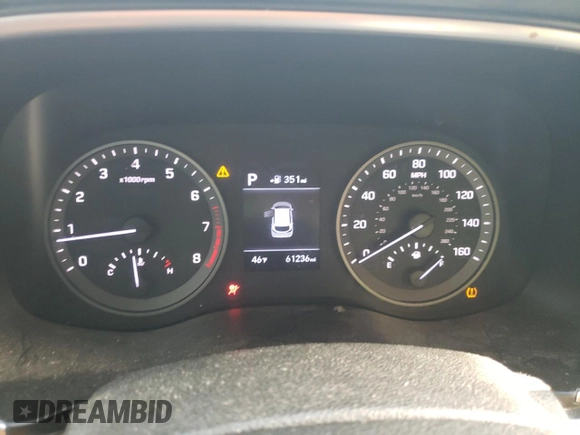 2019 Hyundai Tucson Ultimate with VIN KM8J3CALXKU070814, listed as a Copart auction lot 47288565 with 61,236 mi miles and Salvage Title. Bid and sale history available at carsss.com. Image 9.