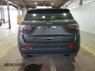 2020 Jeep Compass Limited with VIN 3C4NJDCB7LT236093, listed as a Copart auction lot 54583185 with 75,324 mi miles and Salvage title. Bid and sale history available at DreamBid. Image 6.