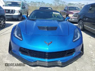2015 Chevrolet Corvette Z06 3LZ with VIN 1G1YU3D66F5607211, listed as a Copart auction lot 76238254 with 14,268 mi miles and Salvage Title. Bid and sale history available at carsss.com. Image 5.