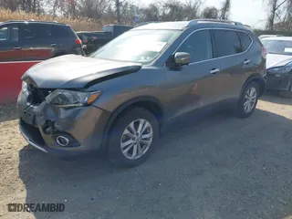 2015 Nissan Rogue SV with VIN KNMAT2MV1FP524545, listed as a IAAI auction lot 41848086 with 188,141 mi miles. Bid and sale history available at carsss.com. Image 22.