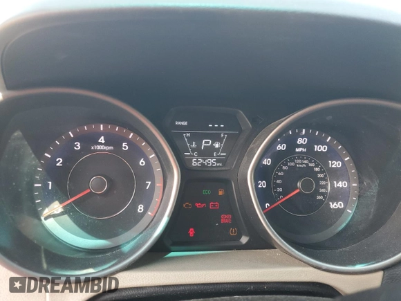 2015 Hyundai Elantra SE with VIN 5NPDH4AE6FH651396, listed as a Copart auction lot 64733025 with 62,495 mi miles and Salvage title. Bid and sale history available at DreamBid. Image 9.