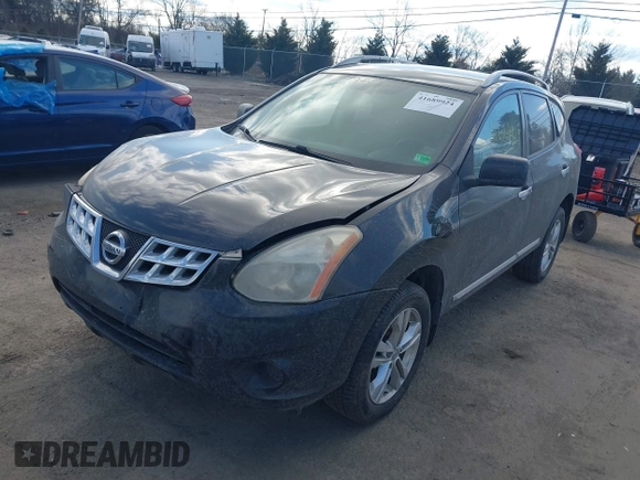 2013 Nissan Rogue S with VIN JN8AS5MT0DW016531, listed as a IAAI auction lot 41689924 with 153,971 mi miles. Bid and sale history available at carsss.com. Image 2.