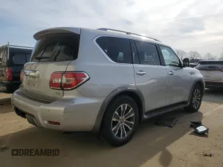 2020 Nissan Armada SV z VIN JN8AY2ND3LX016696, wystawiony jako Copart lot #48732465 z przebiegiem 113 219 mil mil oraz Szkoda całkowita • Salvage title. Historia ofert i sprzedaży dostępna na DreamBid. Obrazek 3.