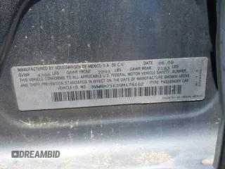 2009 Volkswagen Jetta SE с VIN 3VWRM71K39M176102, выставлен на аукционе IAAI как лот 42308971 с пробегом 208 680 миль миль и . История ставок и продаж доступна на DreamBid. Изображение 9.