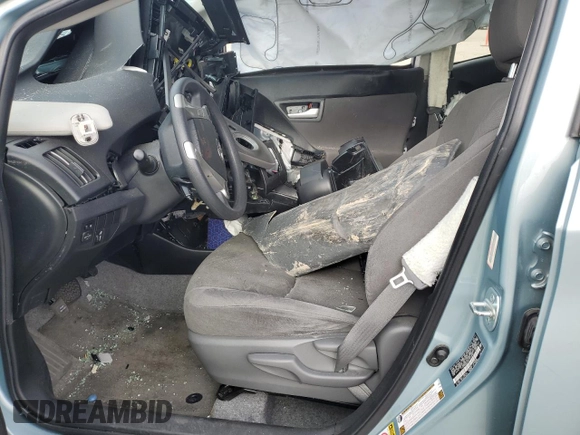 2014 Toyota Prius Four with VIN JTDKN3DUXE1813646, listed as a Copart auction lot 49413175 with 0 mi miles and Salvage Title. Bid and sale history available at carsss.com. Image 7.