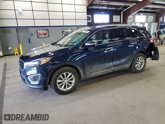 2018 Kia Sorento LX with VIN 5XYPGDA35JG352125, listed as a Copart auction lot 49778945 with 96,332 mi miles and Salvage Title. Bid and sale history available at carsss.com. Image 1.
