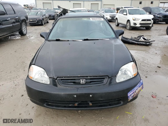 1996 Honda Civic EX with VIN 1HGEJ8149TL000909, listed as a Copart auction lot 86642394 with 178,900 mi miles and Salvage Title. Bid and sale history available at carsss.com. Image 5.