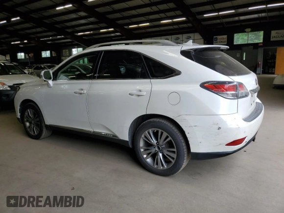 2013 Lexus RX 450h with VIN JTJBC1BA1D2059741, listed as a Copart auction lot 62861135 with 179,013 mi miles and Clean title. Bid and sale history available at DreamBid. Image 2.