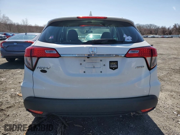 2022 Honda HR-V LX with VIN 3CZRU6H33NM709095, listed as a Copart auction lot 50504295 with 108,605 mi miles and Salvage Title. Bid and sale history available at carsss.com. Image 6.