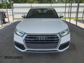 2018 Audi Q5 Premium Plus with VIN WA1BNAFY0J2153930, listed as a Copart auction lot 61966275 with 75,720 mi miles and Salvage title. Bid and sale history available at DreamBid. Image 5.