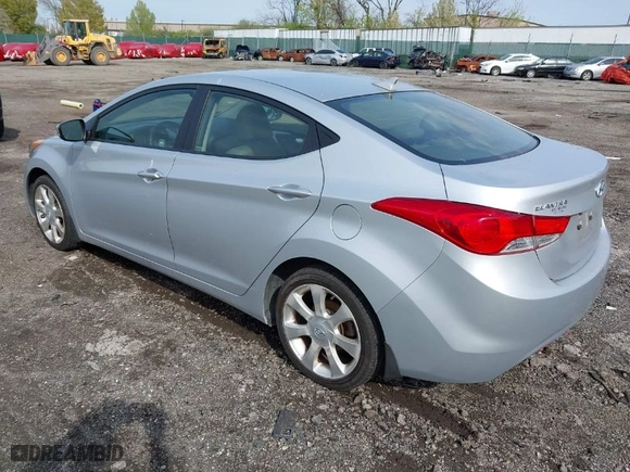2012 Hyundai Elantra Limited with VIN 5NPDH4AE7CH150786, listed as a IAAI auction lot 42040887 with 153,185 mi miles. Bid and sale history available at carsss.com. Image 3.
