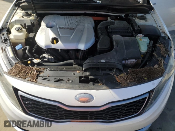 2013 Kia Optima Hybrid LX with VIN KNAGM4ADXD5043617, listed as a Copart auction lot 73847634 with 0 mi miles and Salvage Title. Bid and sale history available at carsss.com. Image 11.