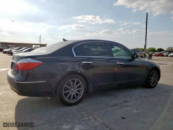 2010 Hyundai Genesis with VIN KMHGC4DEXAU109400, listed as a Copart auction lot 49729845 with 156,529 mi miles and Salvage Title. Bid and sale history available at carsss.com. Image 3.