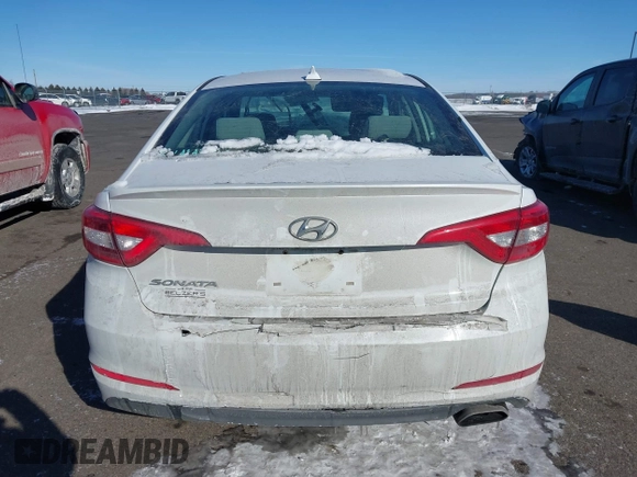 2017 Hyundai Sonata 2.4L with VIN 5NPE24AF4HH451523, listed as a IAAI auction lot 41621196 with 120,703 mi miles. Bid and sale history available at carsss.com. Image 16.