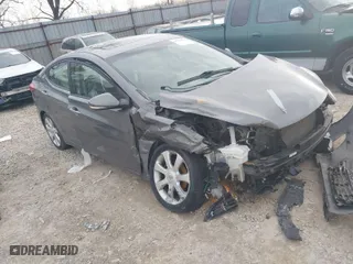 2012 Hyundai Elantra Limited with VIN 5NPDH4AE7CH084210, listed as a IAAI auction lot 41936519 with 120,945 mi miles. Bid and sale history available at carsss.com. Image 1.