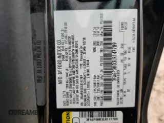 2020 Ford Fusion SE z VIN 3FA6P0HD3LR147789, wystawiony jako Copart lot #58571965 z przebiegiem 79 784 mil mil oraz Szkoda całkowita • Salvage title. Historia ofert i sprzedaży dostępna na DreamBid. Obrazek 12.