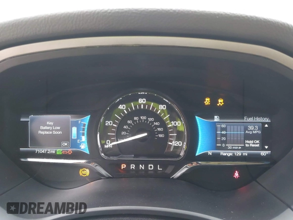 2018 Lincoln MKZ Hybrid Reserve z VIN 3LN6L5MU2JR602228, wystawiony jako IAAI lot #41441004 z przebiegiem 71 047 mil mil oraz . Historia ofert i sprzedaży dostępna na DreamBid. Obrazek 7.