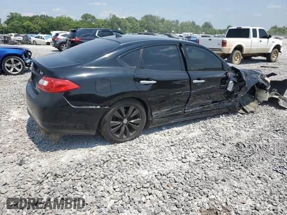 2011 Infiniti M with VIN JN1BY1AP3BM326103, listed as a Copart auction lot 58999415 with 163,659 mi miles and Salvage title. Bid and sale history available at DreamBid. Image 3.