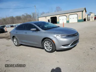 2015 Chrysler 200 C with VIN 1C3CCCCB6FN544974, listed as a Copart auction lot 51421285 with 195,262 mi miles and Salvage Title. Bid and sale history available at DreamBid. Image 4.