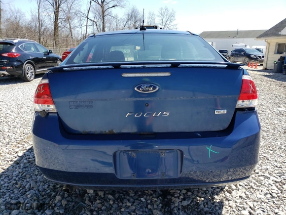 2008 Ford Focus SE with VIN 1FAHP35NX8W243561, listed as a Copart auction lot 51005825 with 117,396 mi miles and Salvage Title. Bid and sale history available at carsss.com. Image 6.