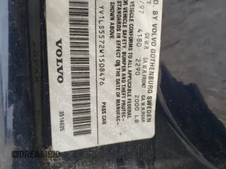 1998 Volvo S70 z VIN YV1LS5572W1508476, wystawiony jako Copart lot #45395075 z przebiegiem 126 446 mil mil oraz Szkody całkowita. Historia ofert i sprzedaży dostępna na DreamBid. Obrazek 14.