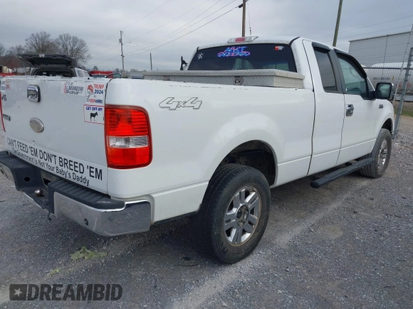 2007 Ford F-150 XLT with VIN 1FTPX14V87NA09239, listed as a IAAI auction lot 41798735 with 216,301 mi miles. Bid and sale history available at carsss.com. Image 4.
