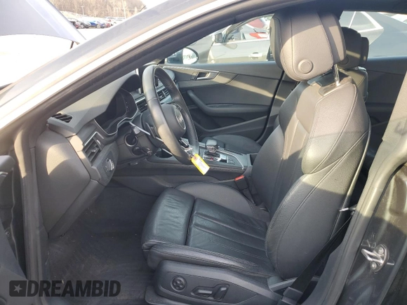 2018 Audi A5 Sportback Premium Plus with VIN WAUENCF59JA052750, listed as a Copart auction lot 46313864 with 70,286 mi miles. Bid and sale history available at carsss.com. Image 7.
