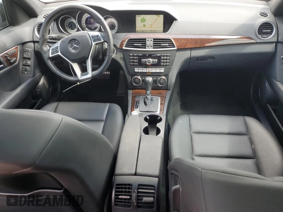 2014 Mercedes-Benz C-Class C 250 Sport with VIN WDDGF4HBXEA962789, listed as a Copart auction lot 52615585 with 12,177 mi miles and Salvage Title. Bid and sale history available at carsss.com. Image 8.