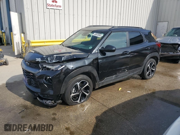 2022 Chevrolet TrailBlazer RS with VIN KL79MTSL2NB113817, listed as a Copart auction lot 50630965 with 39,588 mi miles and Salvage Title. Bid and sale history available at carsss.com. Image 1.
